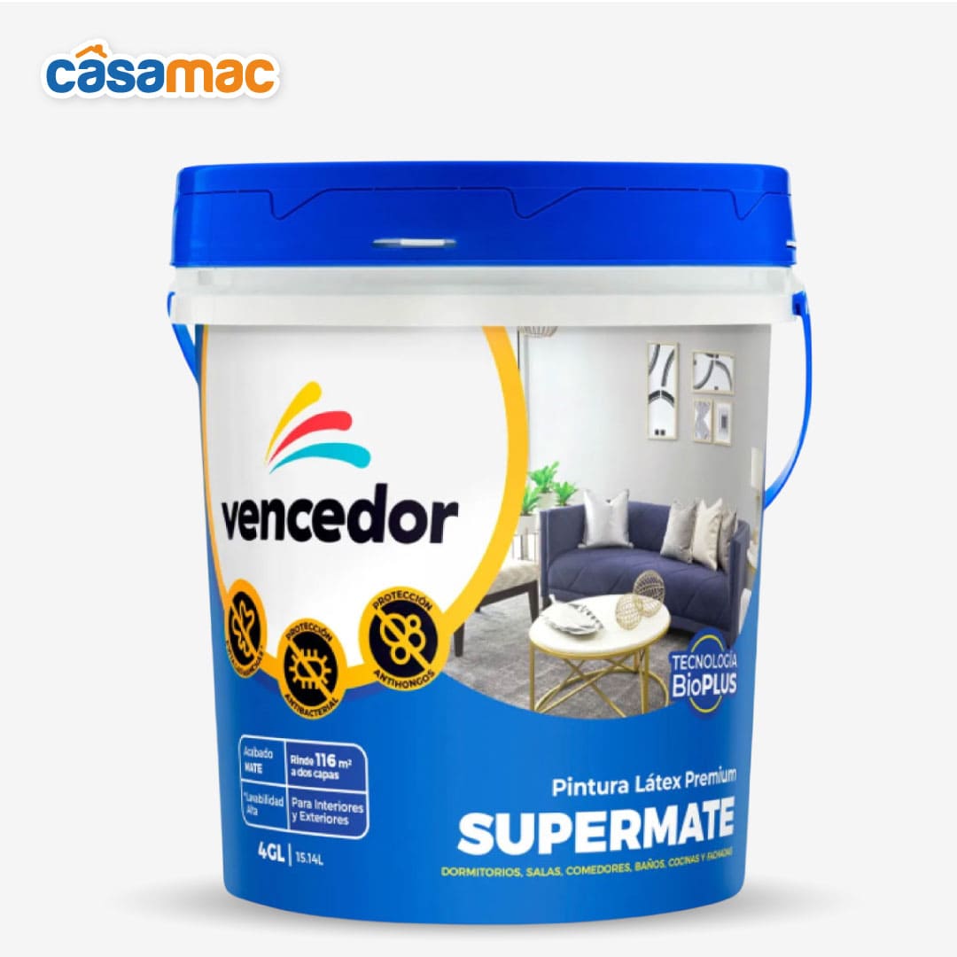Látex Supermate Vencedor de 4 gl